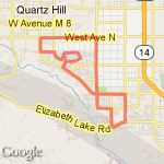 Westside Half Marathon route map