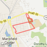 Mansfield Center Loop the Park route map