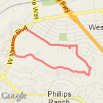 Bench Loop route map