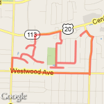5 mile no crossing route map