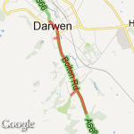 Darwen Uphill 1 route map