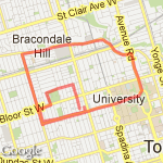 12k Half Marathon Training route map