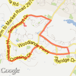 8.5 mile loop route map