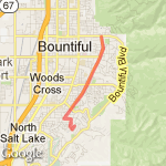 North End of Davis route map