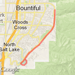 Bountiful Blvd- Temple North to South 10 K route map