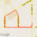 Jodi's 5k for Hodgkins route map