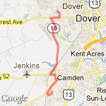 My house to pop pops house route map