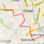 My house to dads house route map