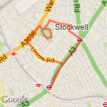 Larkhall Park run route map