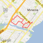 mineola 6.75k route map