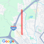 Green Valley Rd route map