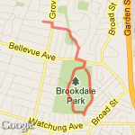 Brookdale Park Loop route map