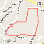 Hope Mills Park route map