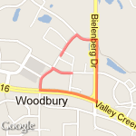 Gold's Mile Route route map