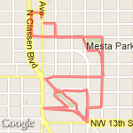 Jingle Jog 2011 5k route map