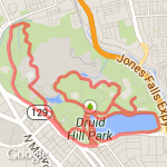 Druid Hill Park Bike Route 2 route map