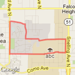 Fairgrounds route map