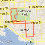 3 Mile Run route map