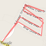 1.75 Miles route map