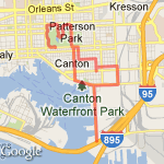 6 Mile Run (Day) route map