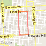 Mile Loop (North) route map