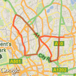 Holloway, Kings X, Angel, Canonbury, Old St, Kingsland route map