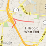 Chesterfield route map