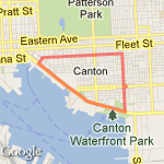 2 mile loop from Walt's route map