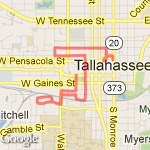 Sample Railroad Square Route route map