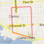 1.5 Mile Loop  route map