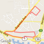 Up, up, up route map