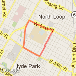 2 Mile Run Around Intramural Fields route map