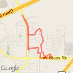 LTF 3 mile Starcreek path route map
