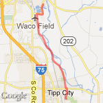 Bike trail route map