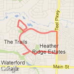 Out and back 3.2 route map