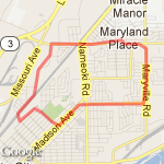 GC 7Mile Loop route map