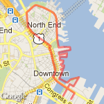 Waterfront route map