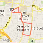 12South Thursday Night 3 miles route map