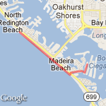 North to pier route map