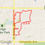 Christmas Music Miles route map