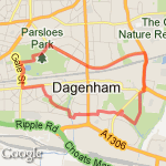 becontree, dag heath, dag east route map