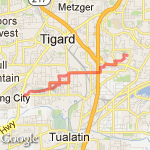 Home to Sommerfield RT route map