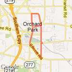 8 Mile Run route map