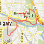 Bridgeland-saddledome2 route map