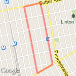 ENY Run #1 route map