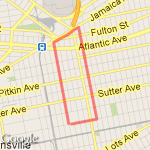 ENY Run #2  route map