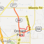 5 Mile Run route map