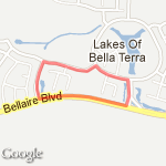 Around Bella terra route map