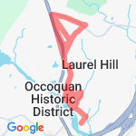 Occoquan Triathlon Run Route 1 route map