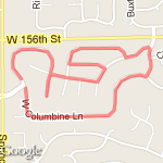 Neighborhood route map